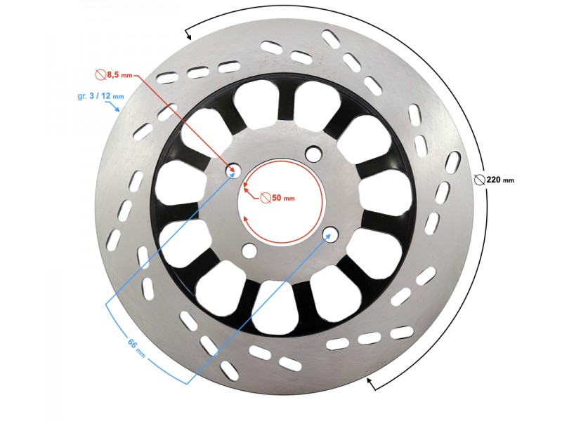 Front brake disc for Volcano 50