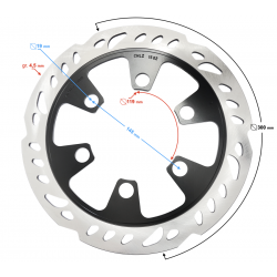Front right brake disc VOGE 300AC/ 300R
