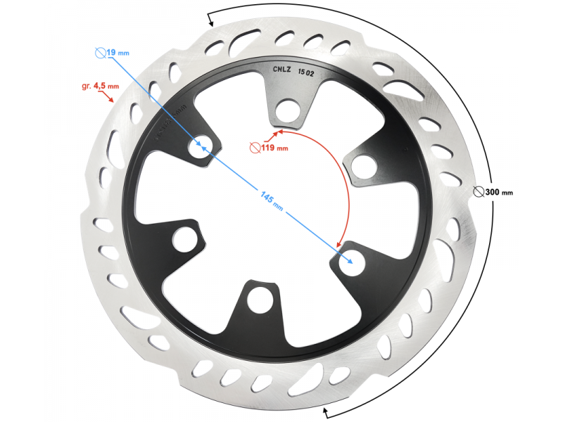 Front right brake disc VOGE 300AC/ 300R