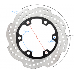 Brake Disc Rear VOGE 300 Rally