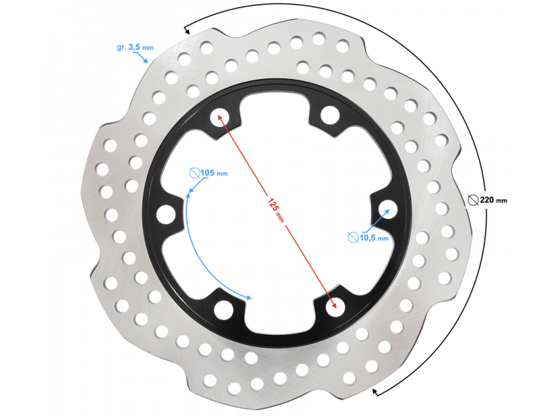 Brake Disc Rear VOGE 300 Rally