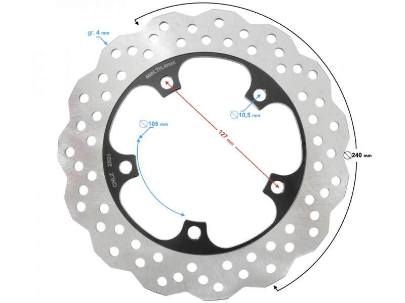 Brake Disc Rear VOGE 500DS / 500AC / 650DS