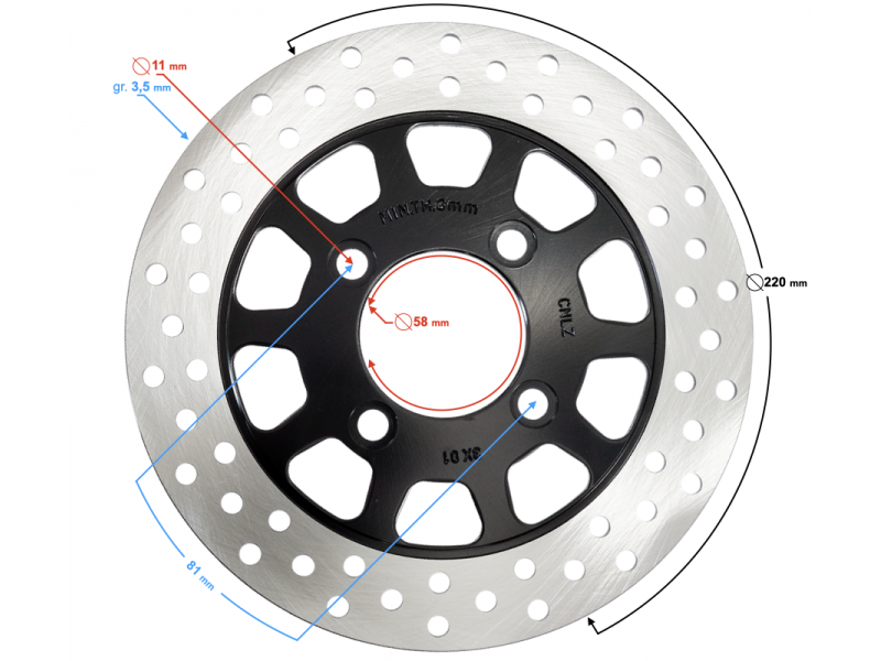 Front brake disk E8S