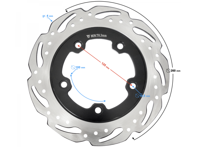 Front disc brake Coral 125