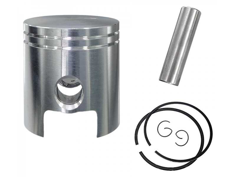 80cc piston for AM6 2T moped with vertical motor, pin 12mm, piston diameter 47mm