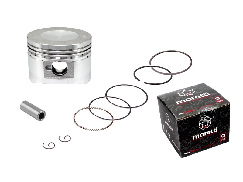 Moretti 110cc piston 4T moped, diameter 52, pin diameter 13, height 19,5, set