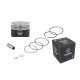 Moretti 125cc piston 4T scooter, graphite, diameter 52,4, pin diameter 15, height 20, set