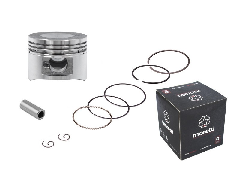 Moretti 125cc piston 4T scooter , diameter 52,4, pin diameter 15, height 20, set