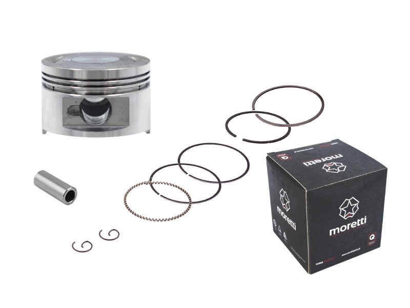 Moretti 150cc piston 4T scooter, diameter 57,4, pin diameter 15, height 20, set