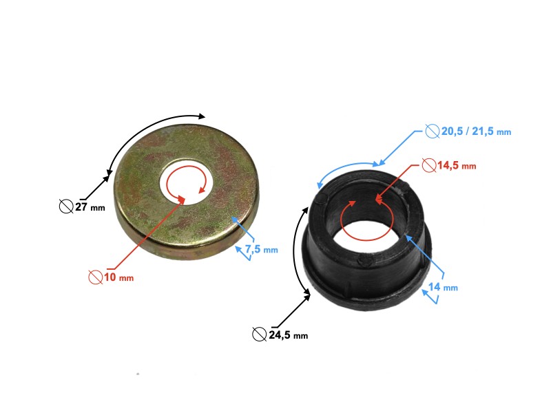 Sleeve control arm repair kit for ATV 110/125 Sleeve control arm repair kit for ATV 110/125