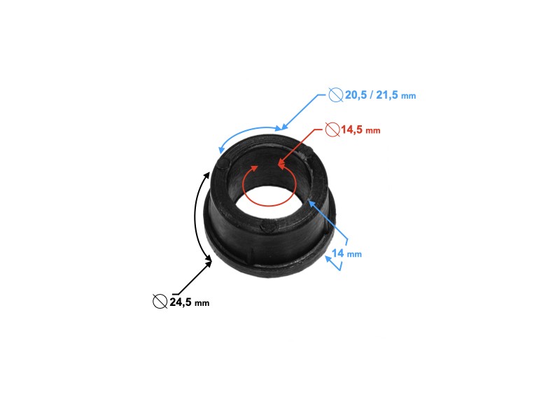 Rocker sleeve for ATV 110, plastic 2 pcs.
