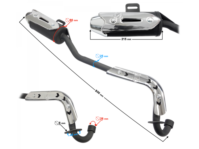 Muffler ATV Thor 125