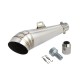 STAL03 Universal tunning muffler (color: steel)