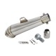 STAL03 Universal tunning muffler (color: steel)