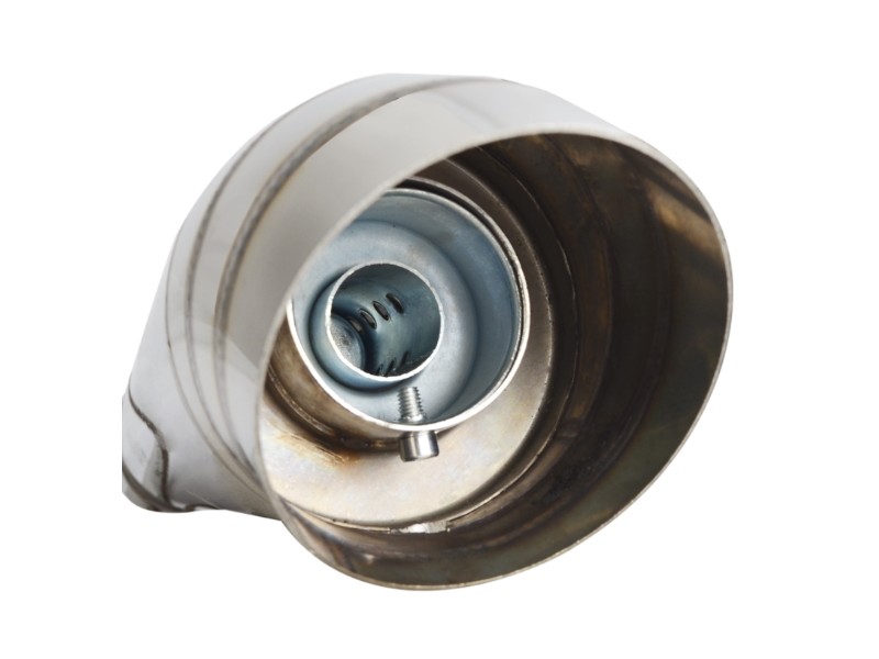 STAL03 Universal tunning muffler (color: steel)