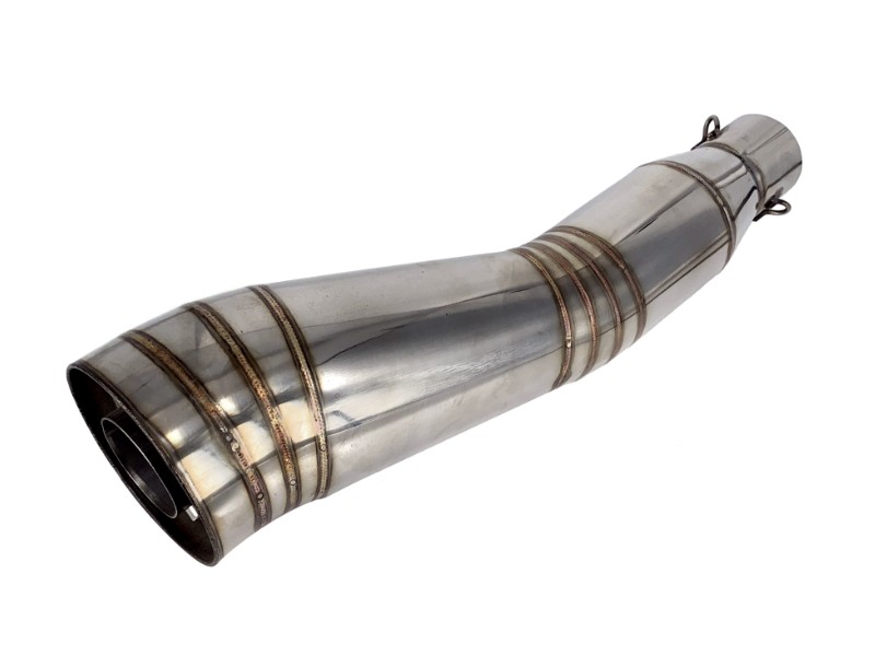 STAL02 Universal tunning muffler (color: steel)
