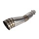 STAL02 Universal tunning muffler (color: steel)