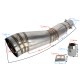 STAL02 Universal tunning muffler (color: steel)