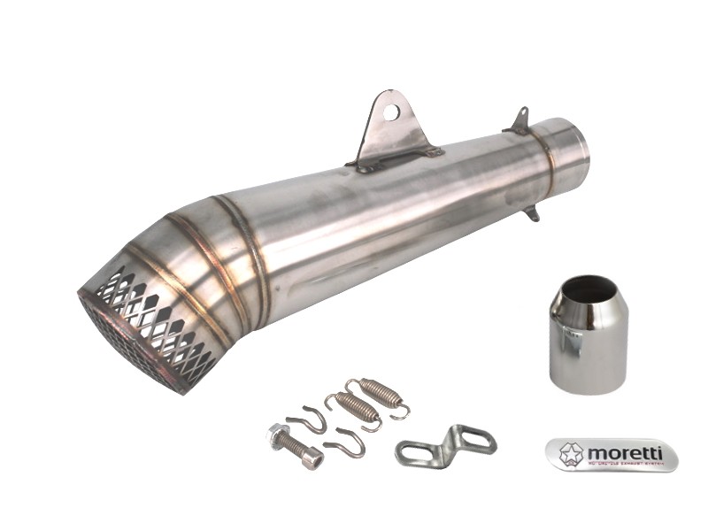 STAL011 Universal tunning muffler (color: titanium)