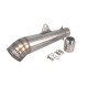 STAL011 Universal tunning muffler (color: titanium)