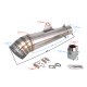 STAL011 Universal tunning muffler (color: titanium)