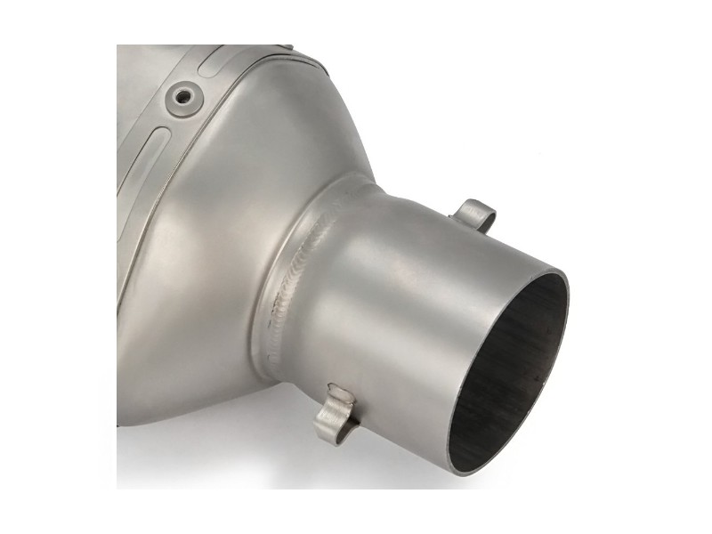 STAL013 Universal tunning muffler (color: titanium)