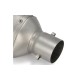 STAL013 Universal tunning muffler (color: titanium)