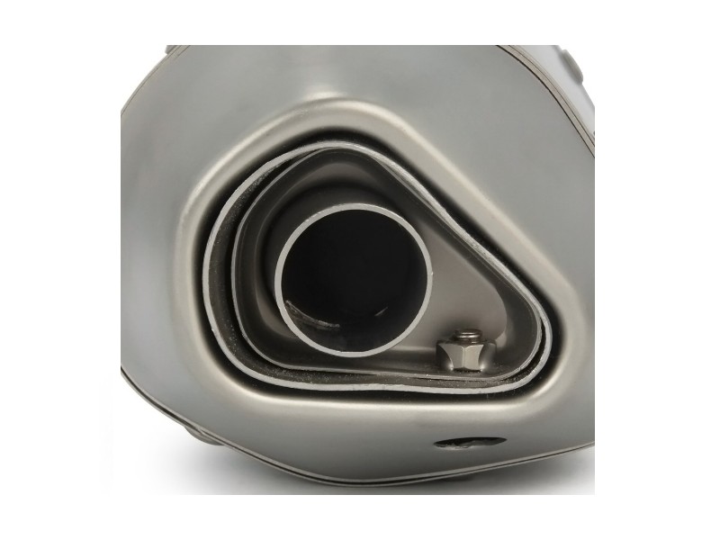 STAL013 Universal tunning muffler (color: titanium)