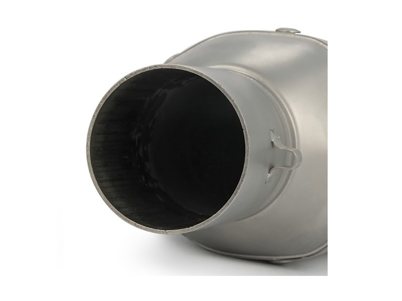 STAL013 Universal tunning muffler (color: titanium)