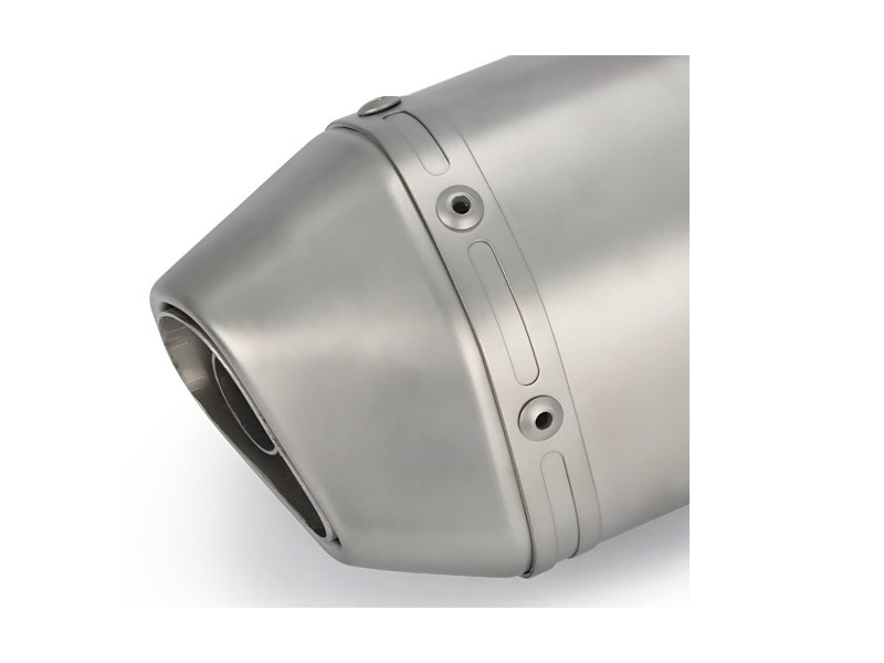 STAL013 Universal tunning muffler (color: titanium)