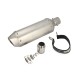 STAL013 Universal tunning muffler (color: titanium)