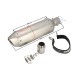 STAL013 Universal tunning muffler (color: titanium)