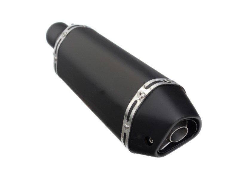 STAL013 Universal tunning muffler (color: black)