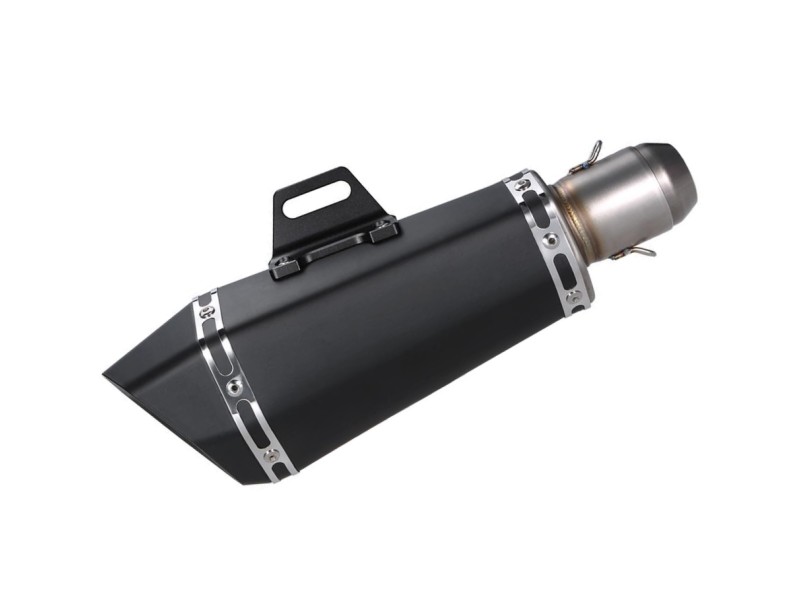 STAL012 Universal tunning muffler (color: black)