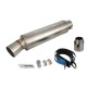 STAL037 Universal tunning muffler (color: titanium)