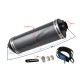 ALUMINIUM05 Universal tunning muffler (color: carbon)