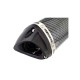 ALUMINIUM06 Universal tunning muffler (color: black)