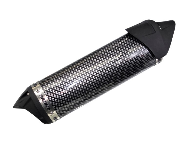 ALUMINIUM06 Universal tunning muffler (color: black)