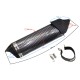 ALUMINIUM06 Universal tunning muffler (color: black)