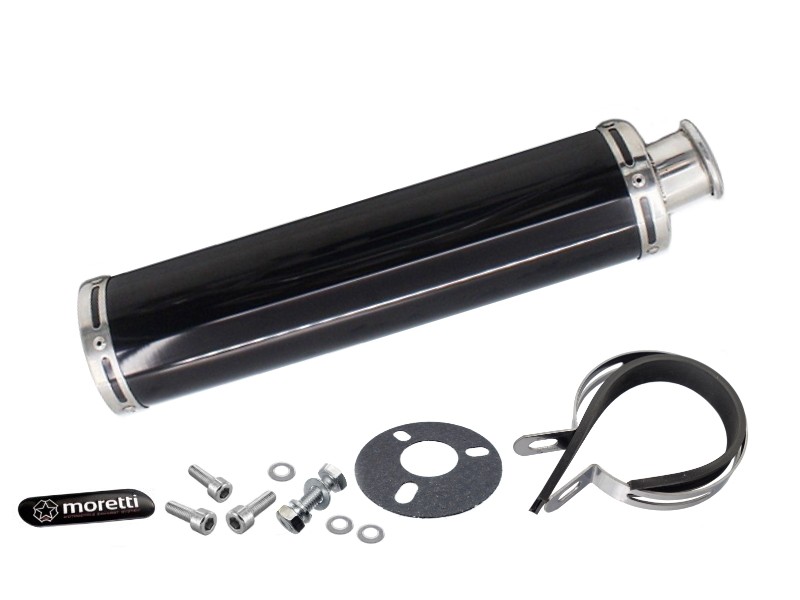 ALUMINIUM03 Universal tunning muffler (color: black)