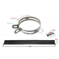 Muffler clamp 88mm