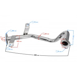 GY6 50cc Muffler Manifold GY6 50cc Muffler Manifold