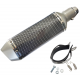 STAL013 Universal tunning muffler (color: carbon - titanium ending)
