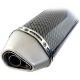 STAL013 Universal tunning muffler (color: carbon - titanium ending)