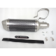 STAL013 Universal tunning muffler (color: carbon - titanium ending)