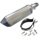 STAL013 Universal tunning muffler 370 mm (color: titanium - black ending) STAL013 Universal tunning muffler 370 mm (color: titanium - black ending)
