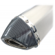 STAL013 Universal tunning muffler 370 mm (color: titanium - black ending) STAL013 Universal tunning muffler 370 mm (color: titanium - black ending)