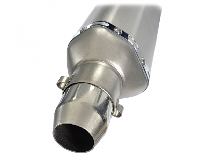 STAL013 Universal tunning muffler 370 mm (color: titanium - black ending) STAL013 Universal tunning muffler 370 mm (color: titanium - black ending)