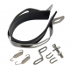 STAL013 Universal tunning muffler 370 mm (color: titanium - black ending) STAL013 Universal tunning muffler 370 mm (color: titanium - black ending)