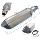 STAL013 Universal tunning muffler 370 mm (color: titanium - black ending) STAL013 Universal tunning muffler 370 mm (color: titanium - black ending)